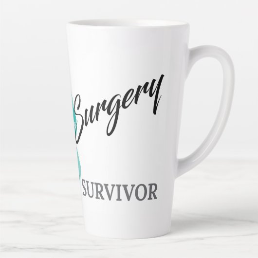Brain Chirurgie Survivor Trigeminal Neuralgie Hart Latte Mok (Rechts)