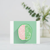 Brain Circuit-vector Briefkaart (Staand voorkant)