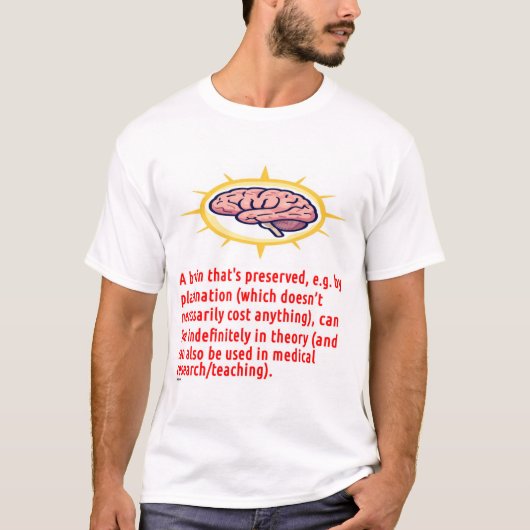 Brain Conserveringsbericht (logo) T-shirt (Voorkant)