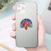 Brain Custom-Cut Vinyl Sticker (Téléphone)