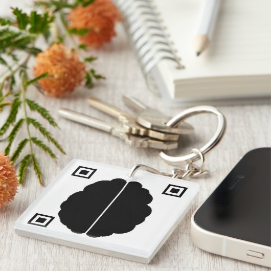 Brain Data Matrix Sleutelhanger (Voorkant Rechts)