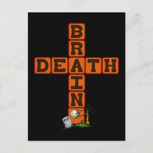 Brain Death Cross Briefkaart (Voorkant)
