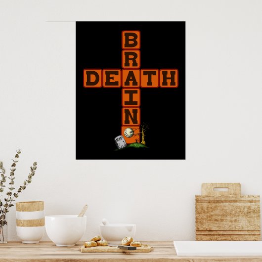 Brain Death Cross Poster (Keuken)
