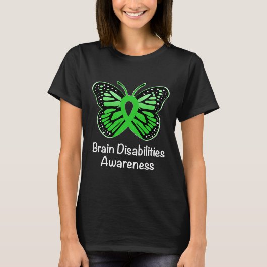 Brain Disabilities Awareness Warrior Ondersteuning T-shirt (Voorkant)
