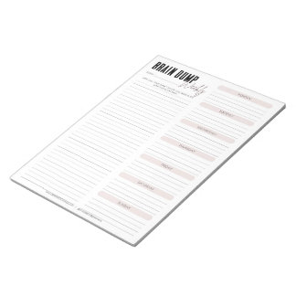 BRAIN DUMP | Blush Weekly Notitieblok