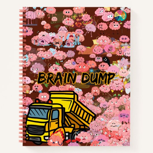 Brain Dump Funny Journal Notitieboek (Voorkant)