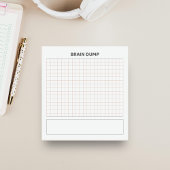 Brain dump grid paper  notitieblok