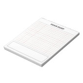 Brain dump ruitjespapier notitieblok (Gedraaid)