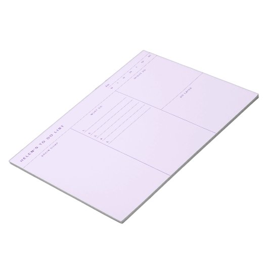 Brain Dump To Do List Notitieblok (Schuin)