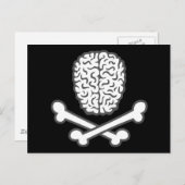 Brain en kruisgraten briefkaart (Voorkant / Achterkant)