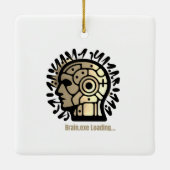 Brain.exe Laden… Keramisch Ornament (Achterkant)