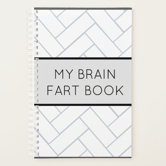 Brain Fart Book Grappig Wachtwoord en schema Planner (Voorkant)