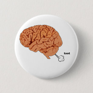 Brain fart ronde button 5,7 cm