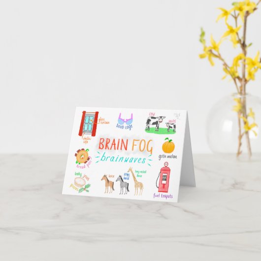 Brain Fog Brainwaves Kaart (Gele Bloem)