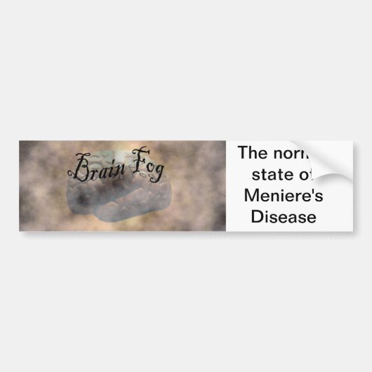 Brain Fog Bumpersticker (Voorkant)