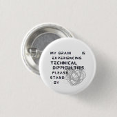 Brain Fog Button Fibromyalgia Pin Badge (Voorkant /achterkant)