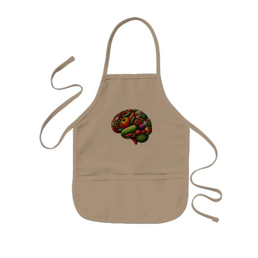 Brain Food Kinder Schort (Voorkant)