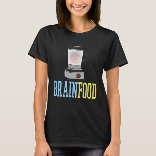 Brain food processor t-shirt (Voorkant)