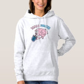 Brain Freeze Funny Cartoon Hoodie (Voorkant)
