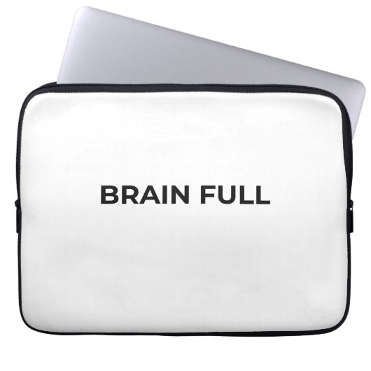 Brain Full Minimalist Professional Laptop Sleeve (Voorkant)