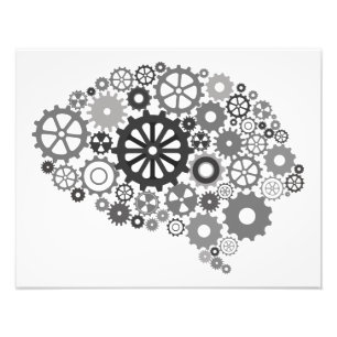 Brain Gears Foto afdrukken Afdruk
