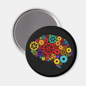 Brain Gears Magnet Magneet (Voorkant / Achterkant)