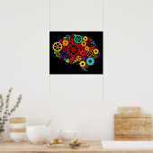 Brain Gears Poster (Keuken)