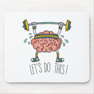 Brain Gym Brain Leren Brain Docent Laten we Doen Muismat