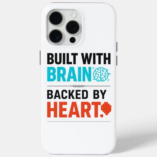 Brain & Heart iPhone Hoesje (Achterkant)