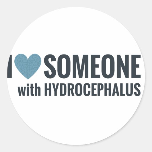 Brain Heart Ronde Sticker (Voorkant)