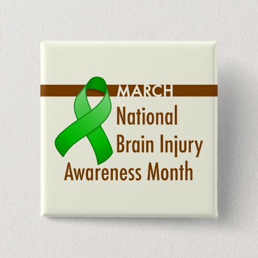 Brain Injury Awareness Month Button (Voorkant)