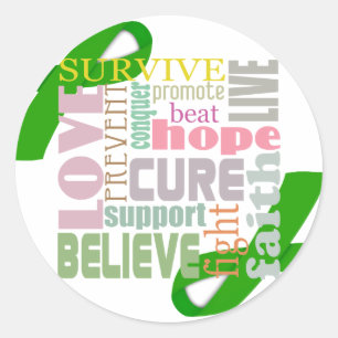 Brain Injury Groen lintje Inspiratie Stickers