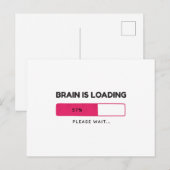 Brain is aan het laden. Een ogenblik geduld. Briefkaart (Voorkant / Achterkant)