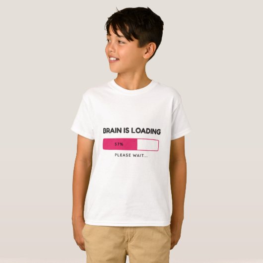 Brain is loading, please wait t-shirt (Voorkant volledig)