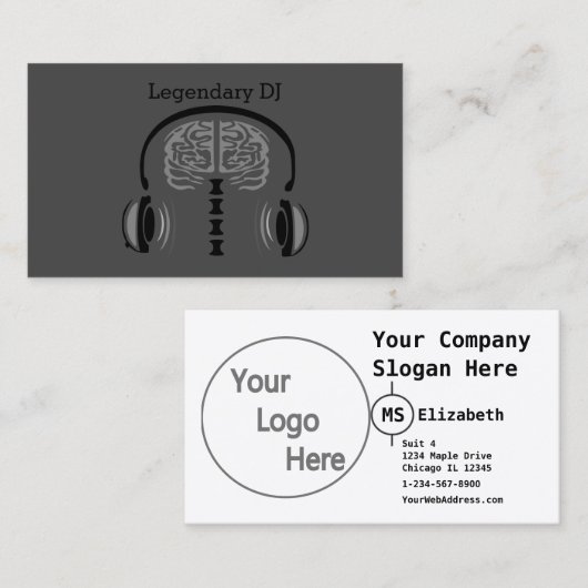 Brain Jam Visitekaartje (Voorkant / Achterkant)