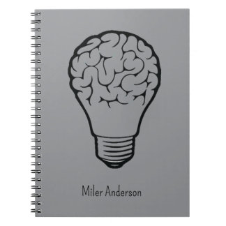 Brain Lamp - Creative Thinking Notebook- Mapping  Notitieboek