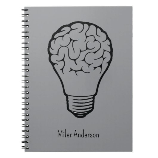 Brain Lamp - Creative Thinking Notebook- Mapping  Notitieboek (Voorkant)