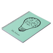 Brain Lamp - Creative Thinking Notebook- Mapping  Notitieboek (Linkerzijde)