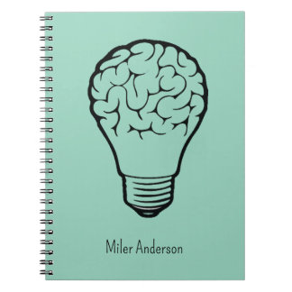 Brain Lamp - Creative Thinking Notebook- Mapping  Notitieboek