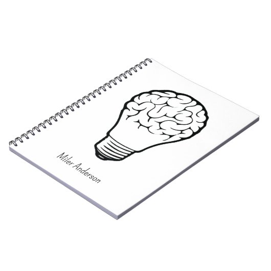 Brain Lamp - Creative Thinking Notebook- Mapping  Notitieboek (Linkerzijde)