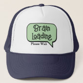 Brain Loading, Please Wait, Funny Custom Trucker Pet (Voorkant)