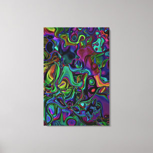 Brain Melt Canvas Afdruk