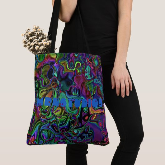 Brain Melt Canvas tas (Dichtbij)