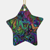 Brain Melt Keramisch Ornament (Links)