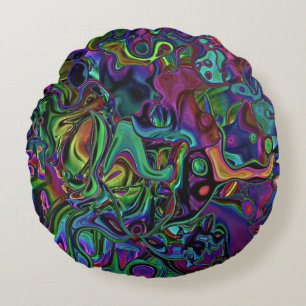 Brain Melt Round Pillow Rond Kussen
