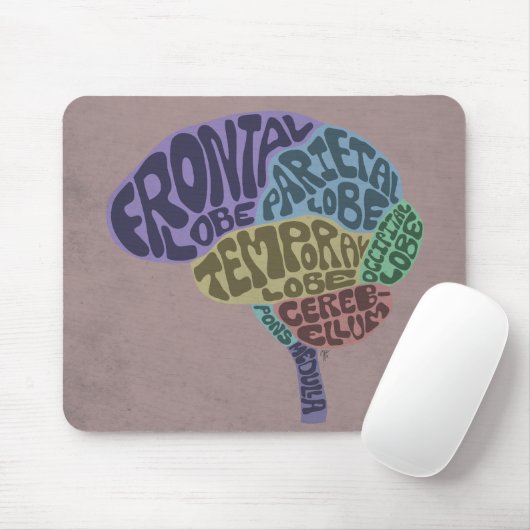 Brain Mousepad Muismat (Met muis)