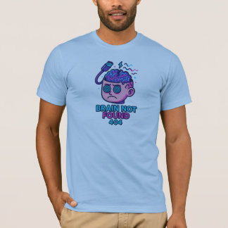 Brain Not Found – WiFi Error Head T-shirt