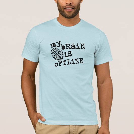 Brain Offline T-Shirt (Voorkant)