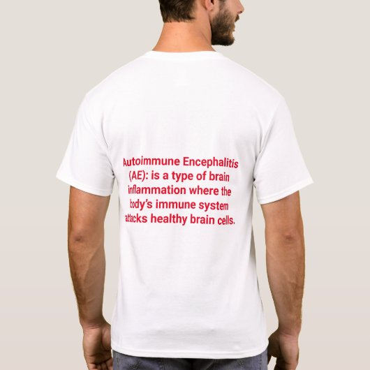 Brain on Fire AE Awareness Month 2023 T-Shirt (Achterkant)