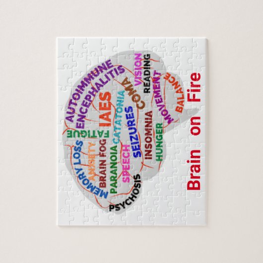 Brain on Fire Autoimmune Encephalitis Puzzle Legpuzzel (Verticaal)